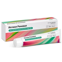 Ихтиол Реневал мазь для наружного прим 100мг/г 30г