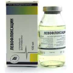 Левофлоксацин раствор для инфузий 5мг/мл 100мл N1 бут Белмедпрепараты