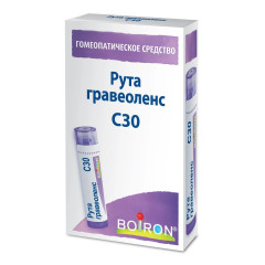 Рута Гравеоленс С30 Гомеопатический монокомпонентный препарат гранулы гомеопатические 4г Буарон