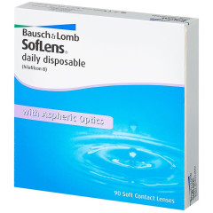 Линзы контактные Bausch+ Lomb Soflens daily disposable однодневные /-4.50/ N90