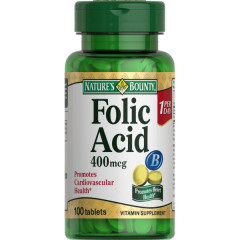 Nature's Bounty Фолиевая кислота таблетки N100