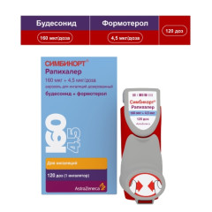 Симбикорт Рапихалер аэрозоль для ингаляций 160мкг 4,5мкг/доза 120доз N1