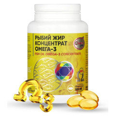 Рыбий жир концентрат омега-3 ОМЕГАДЕТИ капсулы 500мг N90