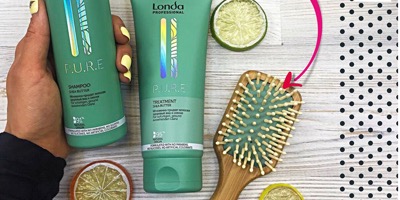 При покупке 2-х средств Londa гаммы P.U.R.E. фирменная расческа в подарок!