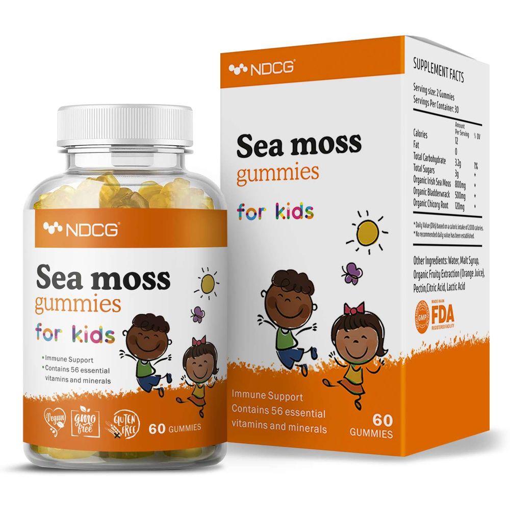 Sea Moss For Kids Ирландский мох апельсин жевательных конфет пастилок ...