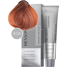 Revlon (Ревлон) Краска для волос Revlonissimo Colorsmetique Медные оттенки 8.04 Светлый блондин естественно-медный 60мл