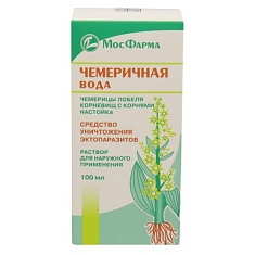 Чемеричная вода раствор для наружного применения 100мл Московская ФФ
