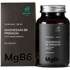 Smartlife Премиум Магний В6 Стоп-Стресс формула капсулы №90