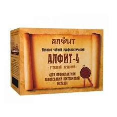 Алфит-4 для профилактики заболеваний щитовидной железы утренний/ вечерний 120г брикеты