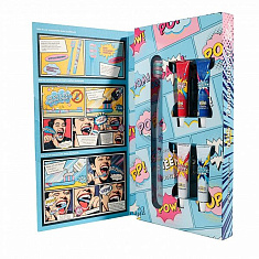 Montcarotte Teens набор для обучения чистке зубов 7+ Голубой щетка+2 пасты+2 маркера