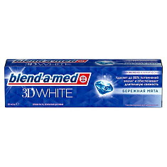 Blend-a-med Зубная паста 3D White Бережная мята 100мл