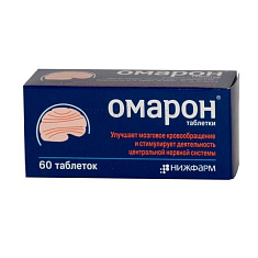 Омарон таблетки 400мг 25мг N60