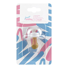 Lubby Пустышка латексная скошенная форма соска Just Lubby с 0 месяцев 23817/24