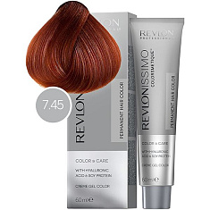 Revlon Краска для волос Revlonissimo Colorsmetique Медные оттенки 7.45 Медно-махагоновый блонд 60мл