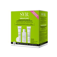 SVR Себиаклир Набор Эффективный уход (Мат+Поры 40мл + Актив 40мл + мицеллярная вода 75мл)