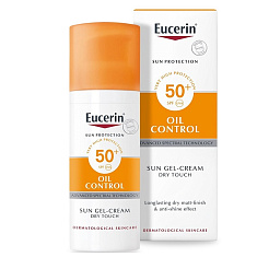 Eucerin Солнцезащитный Гель-крем для проблемной кожи лица SPF50+ 50мл