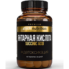 Atech Nutrition Premium Янтарная кислота таблетки 500мг N60