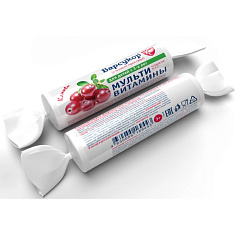 Барсукор Мультивитамины для детей и взрослых таблетки 2,2г со вкусом клюквы N10