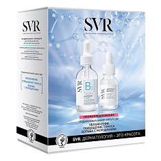 SVR Набор: Ампула [B3] Гидра Сыворотка для лица 30мл + Ампула Релакс сыворотка для контура глаз 15мл