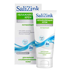 SaliZink Крем матирующий увлажняющий для жирной и комбинированной кожи 50мл