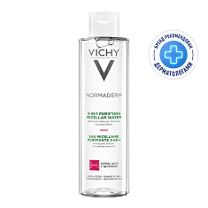 Vichy (Виши) Нормадерм Мицеллярный лосьон для снятия макияжа 3в1 200 мл