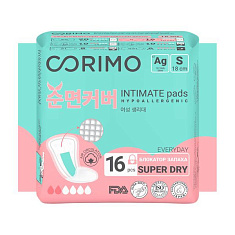 Corimo Прокладки гигиенические ежедневные анатомической формы S - 180мм 16шт