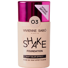 Vivienne Sabo Тональный крем с натуральным блюр эффектом /Soft blur foundation/Fond de teint effet floute Shakefoundation т. 03