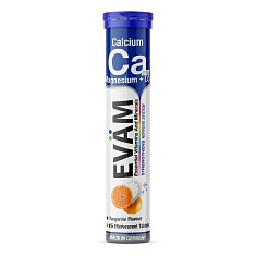 Evam Кальций + Магний + Д3 таблетки шипучие 6,0г N15