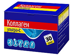 Коллаген Ультра + С порошок с натуральным вкусом пакет-саше 8г N30