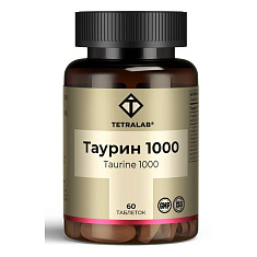 Tetralab Таурин 1000 Форте таблетки покрытые оболочкой 1545мг N60