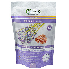 Oleos Морская соль для ванн Гармония чувств с эфирым маслом Лаванды 400гр