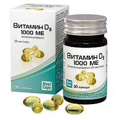 Витамин Д3 1000МЕ Холекальциферол капсулы 570мг N30 Реалкапс
