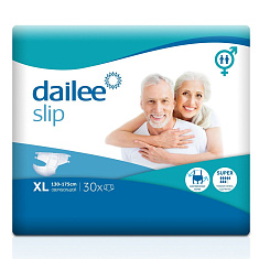 Dailee Super Подгузники для взрослых для людей с тяжелой степенью недержания XL N30