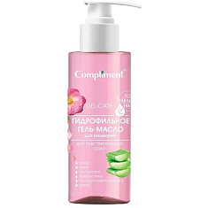 Compliment Гидрофильное гель-масло для умывания успокаивающее защита для чувствительной кожи 150мл
