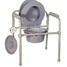Кресло-туалет Amrus AMCB6806 складное, регулируемое по высоте