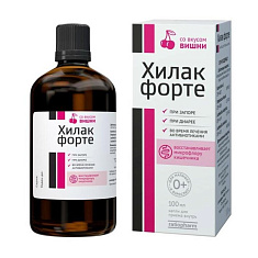 Хилак форте капли 100мл вкус вишни
