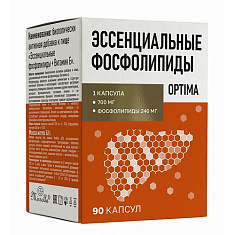 Эссенциальные фосфолипиды + Витамин Е капсулы 700мг N90 Мирролла