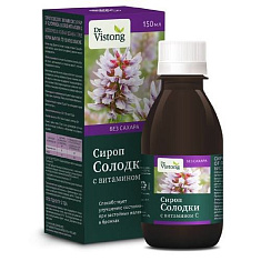 Dr. Vistong Сироп солодки с витамином С без сахара 150мл
