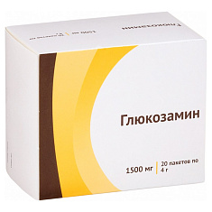 Глюкозамин порошок для приготовления раствора для приема внутрь 1500 мг №20