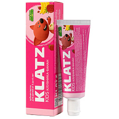 Klatz  Ми-ми-мишки Клубника-банан Детская зубная паста без фтора 40мл