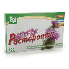 Масло Расторопши первый холодный отжим капсулы 300мг N100 Реалкапс