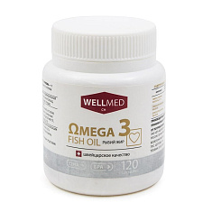 Omega 3 Fish Oil Рыбий жир капсулы 260,3мг N120