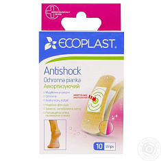 Ecoplast Набор антишоковых пластырей с полимерной пеной Antishock №10