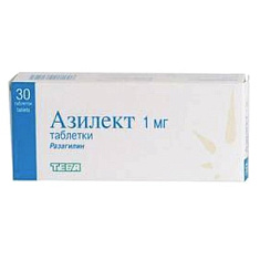 Азилект таблетки 1мг N30