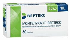 Монтелукаст-Вертекс таблетки жевательные 5мг N30