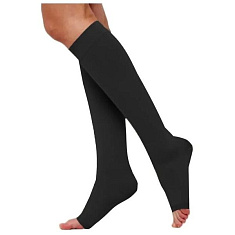 Центр Компресс Чулки компрессионные до колена с открытым мыском 2 класс размер 5 черные