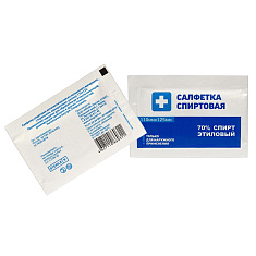 Салфетка спиртовая антисептическая для инъекций 110х125мм N250 Грани