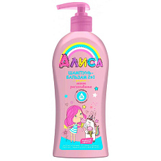Алиса Шампунь для волос для детей 2 в 1 легкое расчесывание 350мл