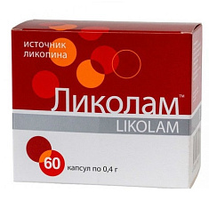Ликолам капсулы 0,4г №60 БАД