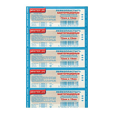 Лейкопластырь Master Uni Invisible бактерицидный 72х19мм на полимерной основе N10